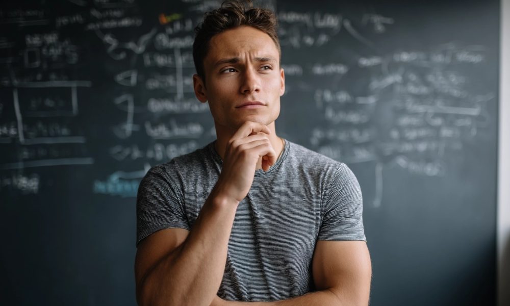 A photo of a person thinking about Business Model