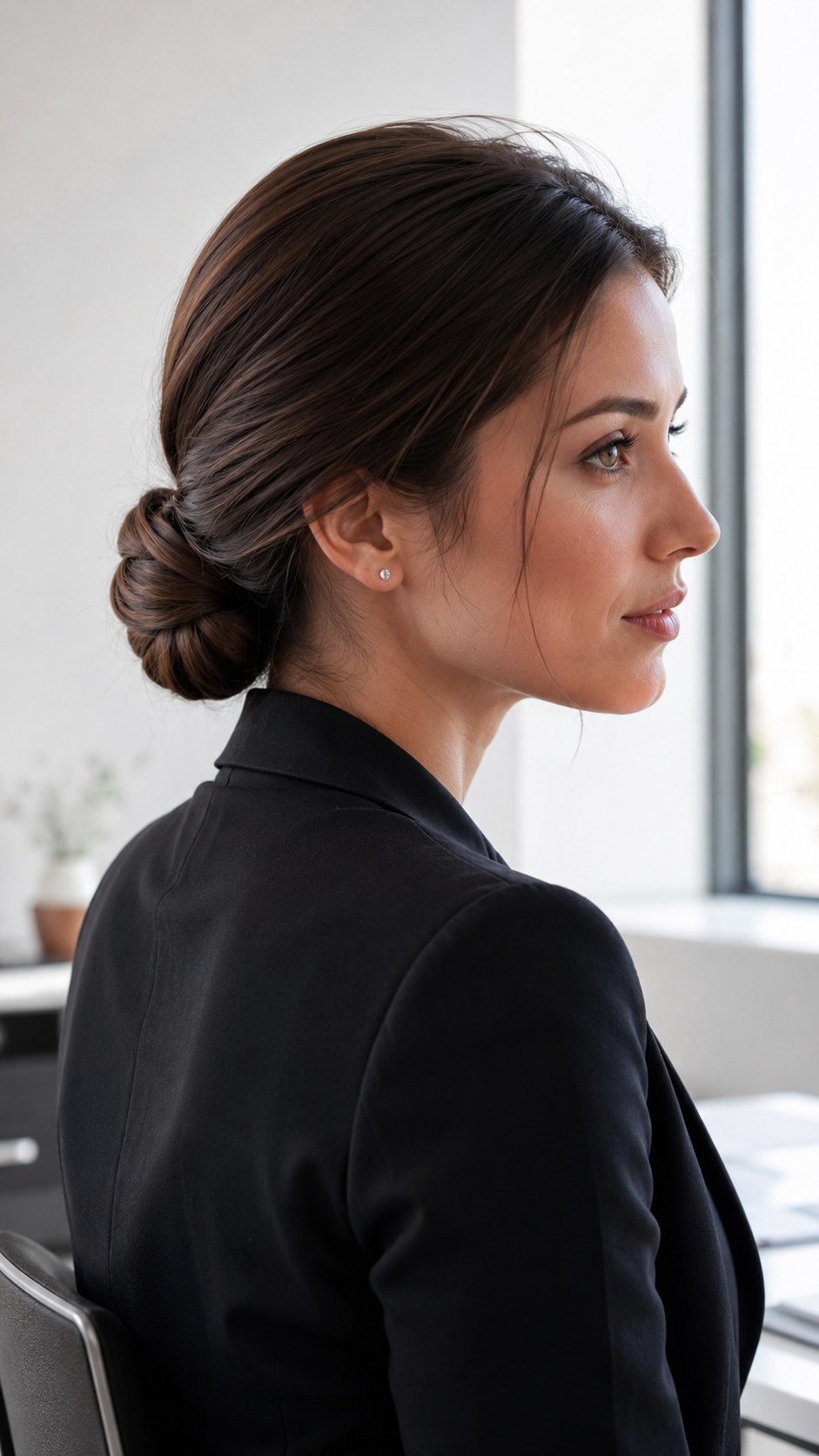 The Low Bun - five-minute professional updo
