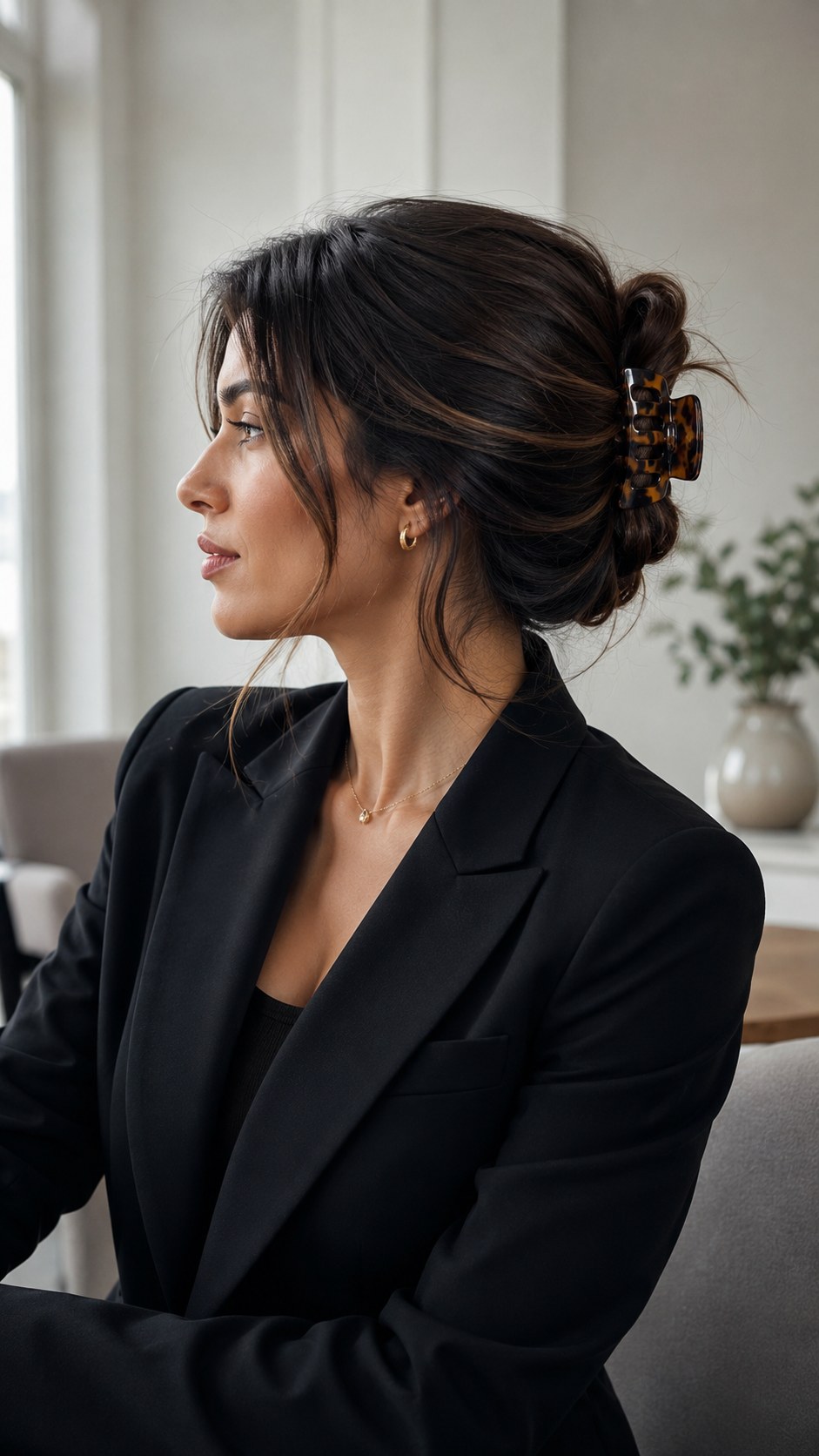 The Claw Clip Updo - five-minute professional updo