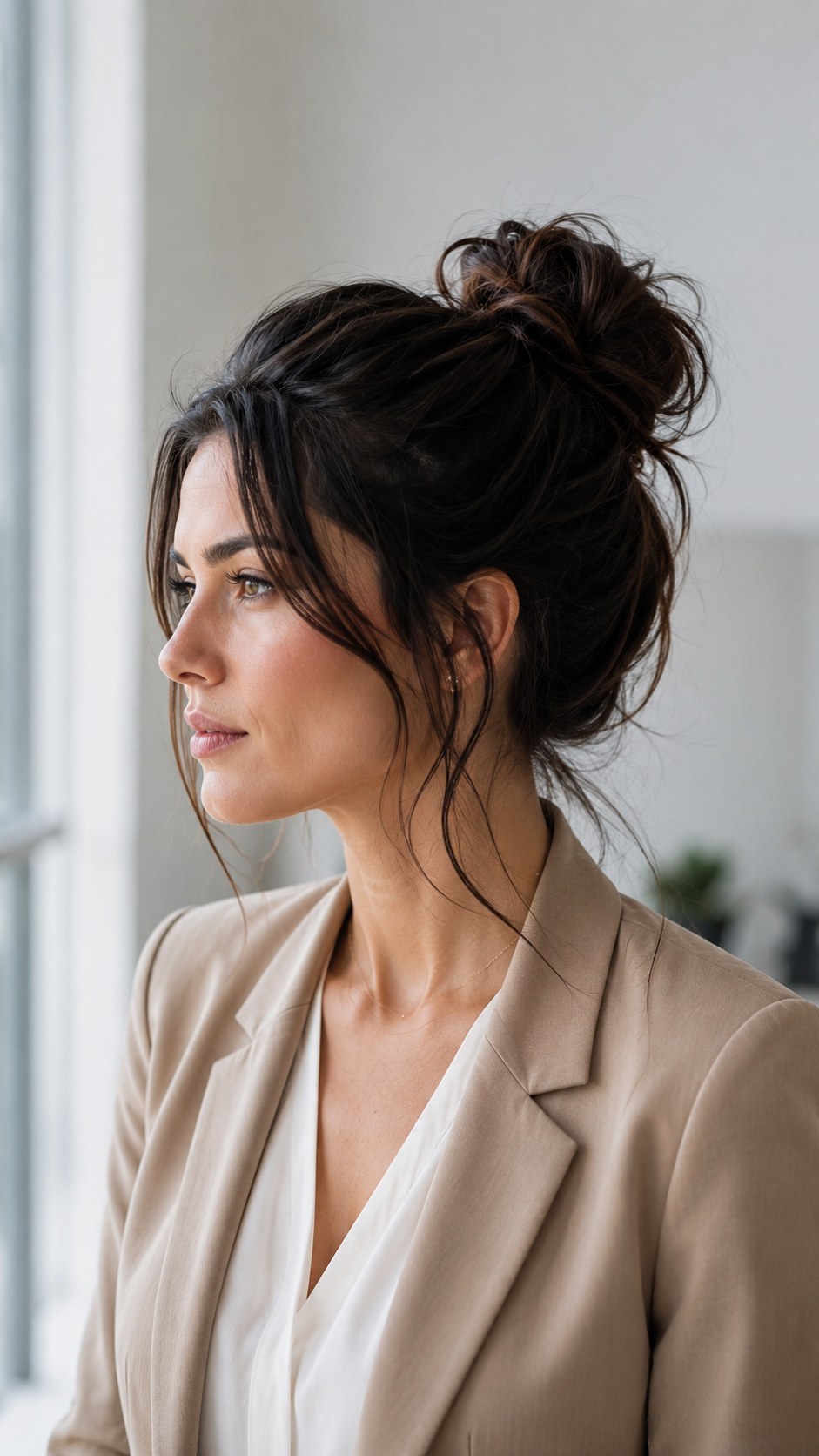 The Polished Messy Bun - five-minute professional updo