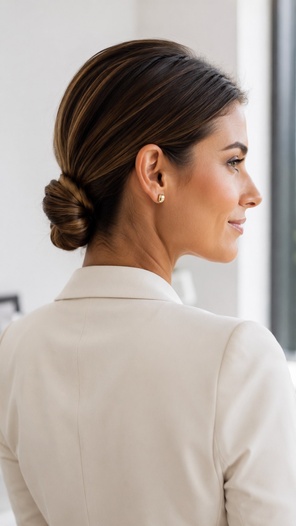 The Low Knotted Pony - five-minute professional updo