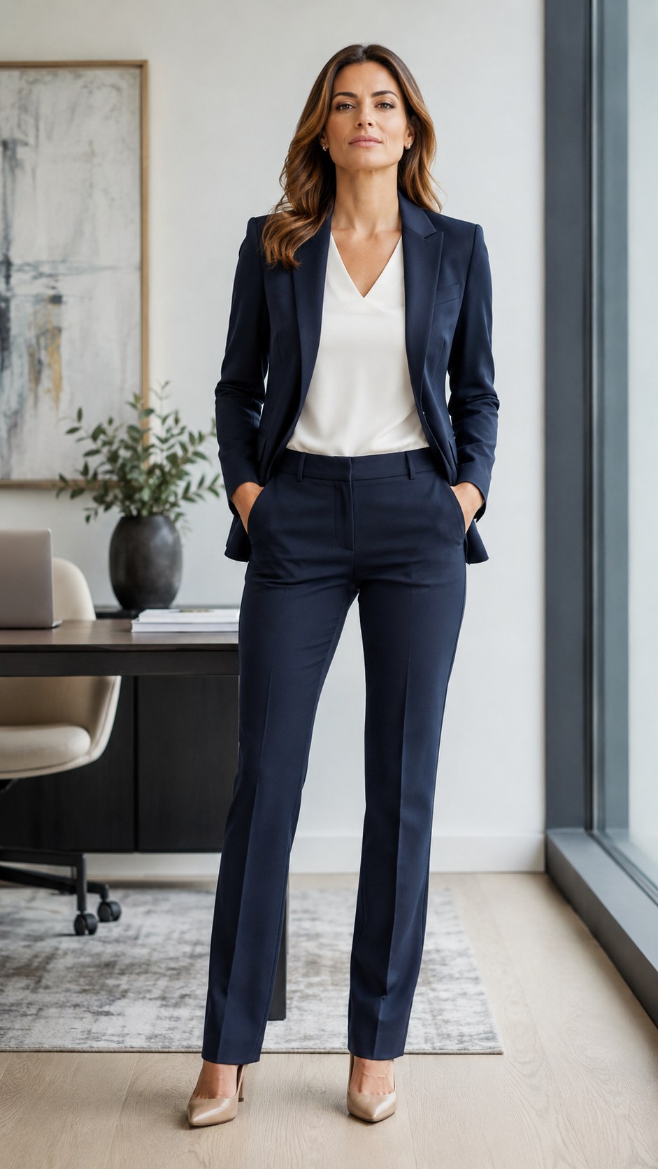 11. Ponte Suit (Matching Blazer + Trousers)