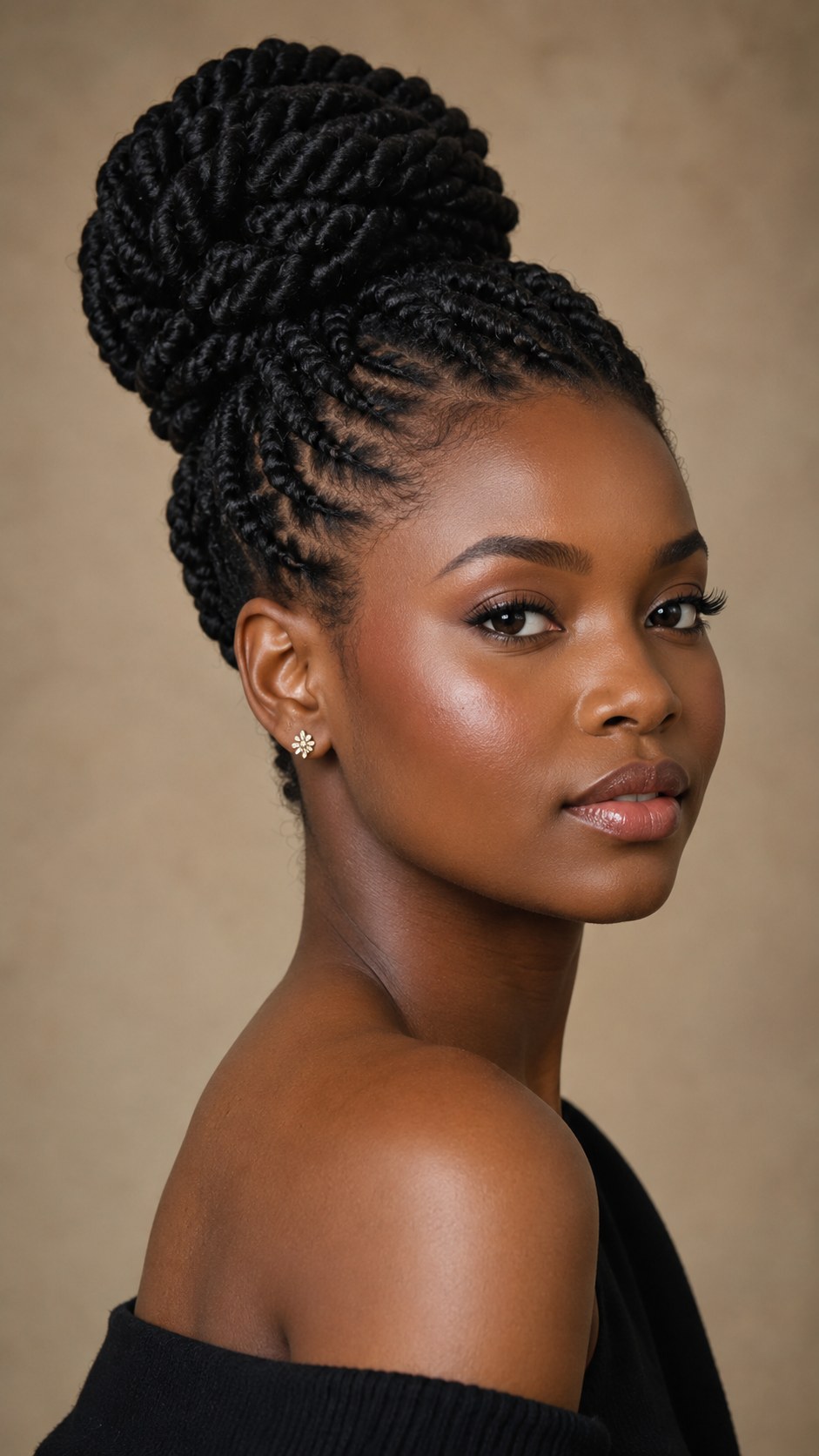 11. Half-Up Space Buns