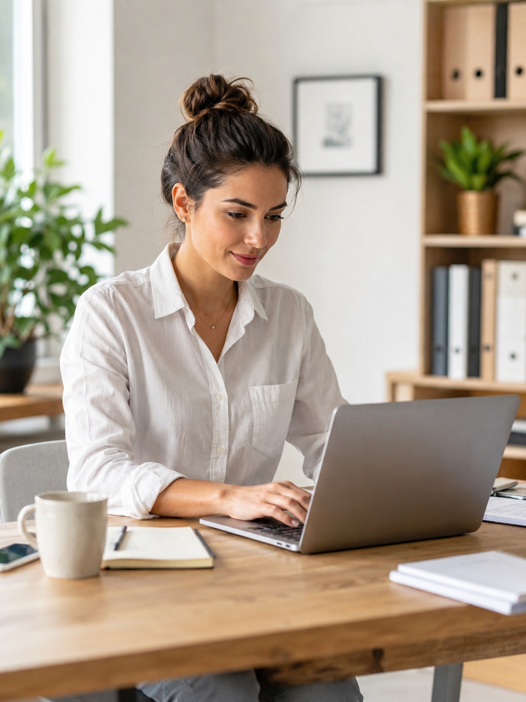 Flat Lay Small Business Workspace