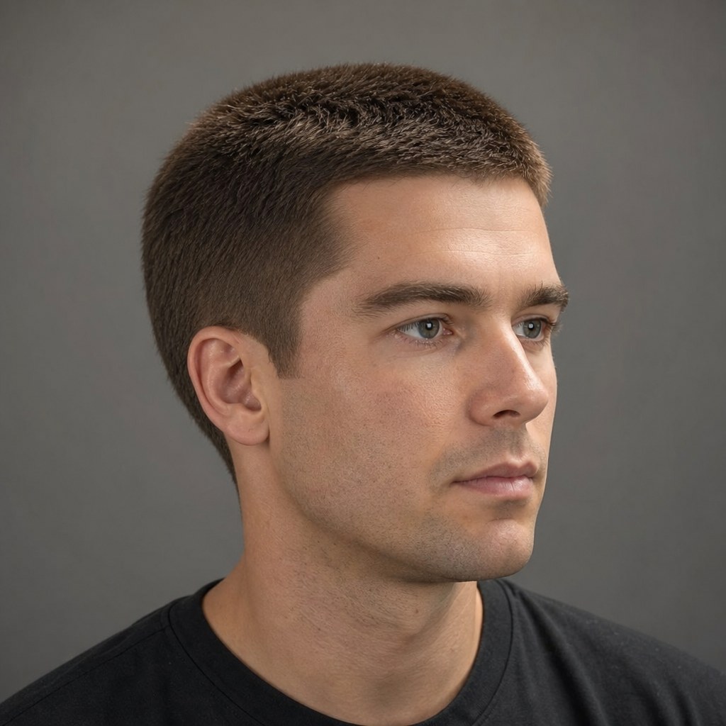 5. The Crew Cut haircut for men with thick hair