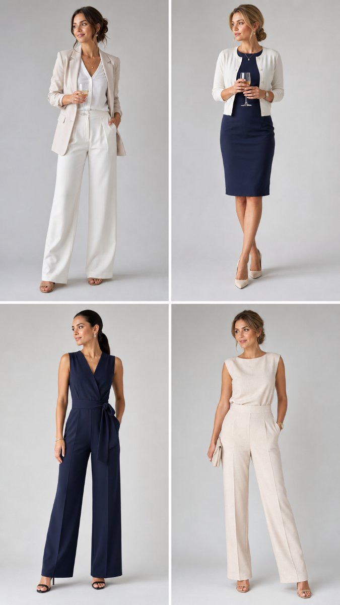 Businesswoman dressed for a summer networking event