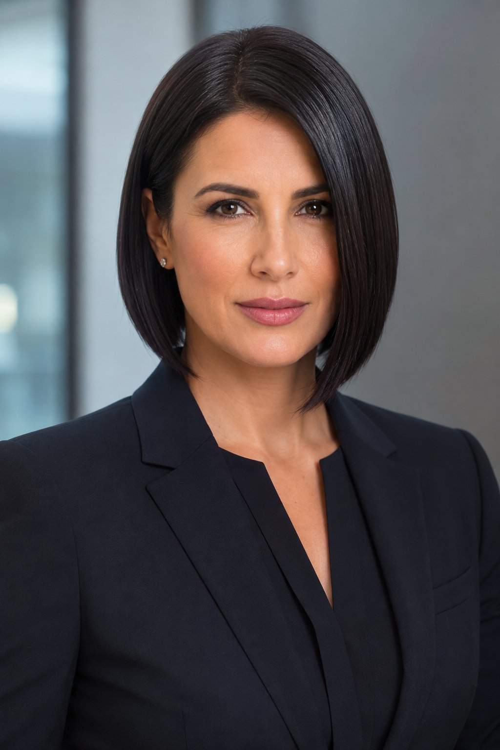 Woman with a wavy bob in soft tousled waves