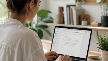 email marketing campaign laptop